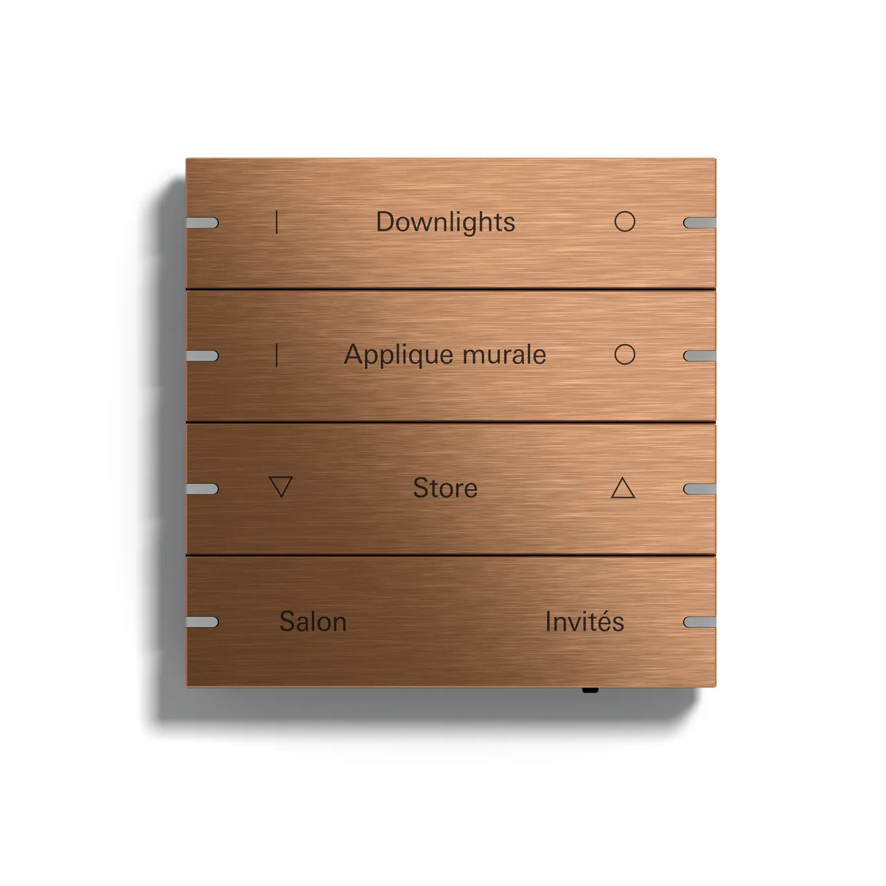 Gira Tastsensor 4 in Bronze als hochwertiges KNX-Bedienelement